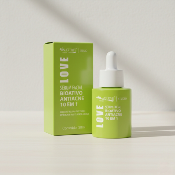 Sérum Facial Bioativo Antiacne 10 em 1 - Max Love