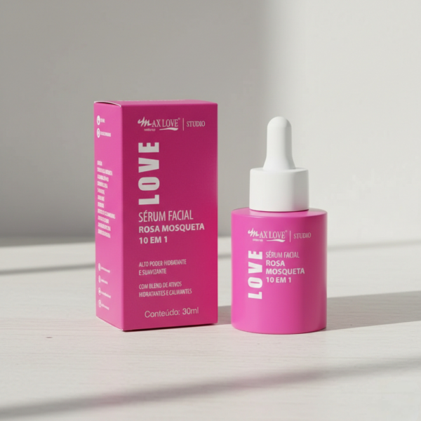 Sérum Facial Rosa Mosqueta 10 em 1 - Max Love
